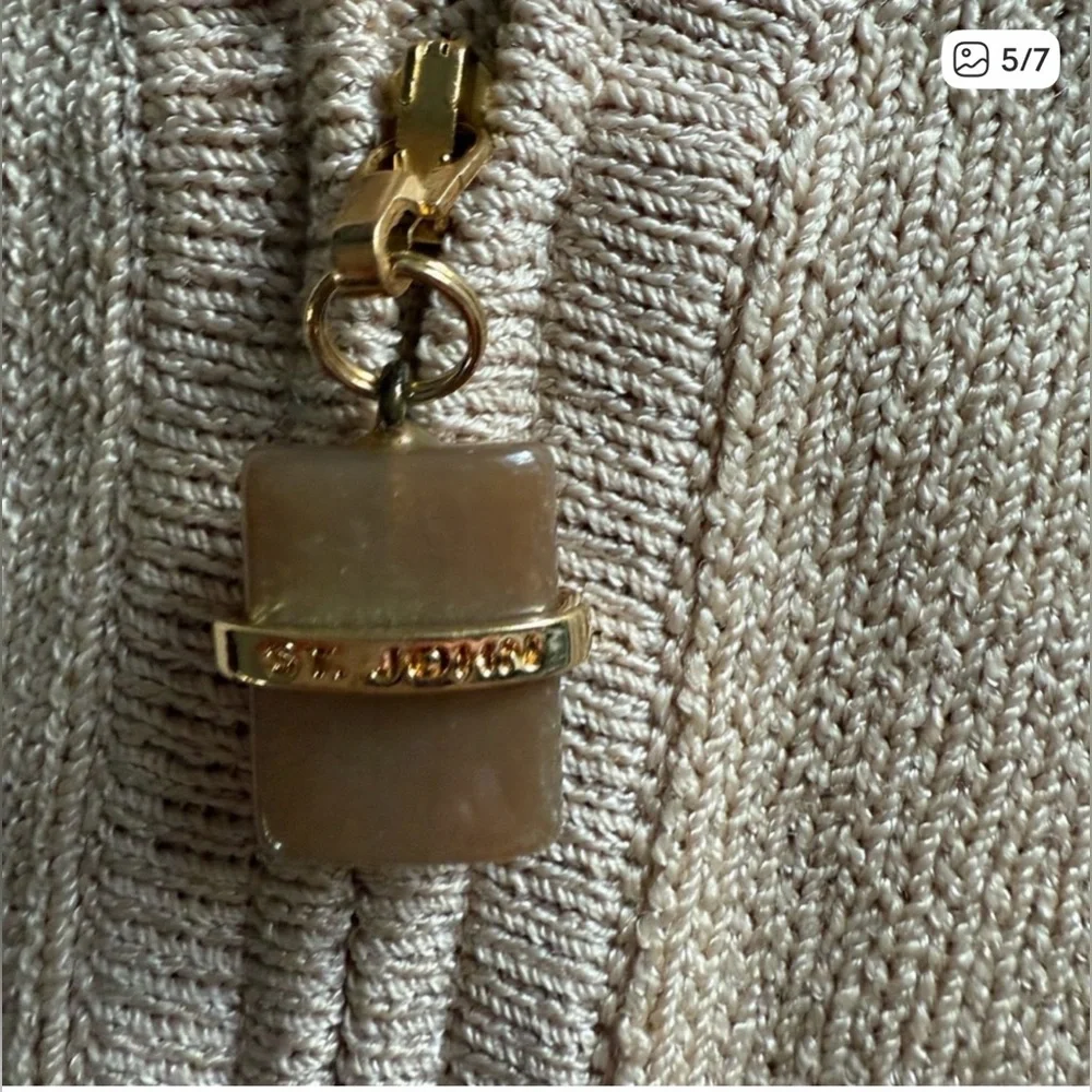 #32 🌷Vintage St. John sport cardigan by Marie gray - wool blend zip sweater- M - Picture 5 of 7